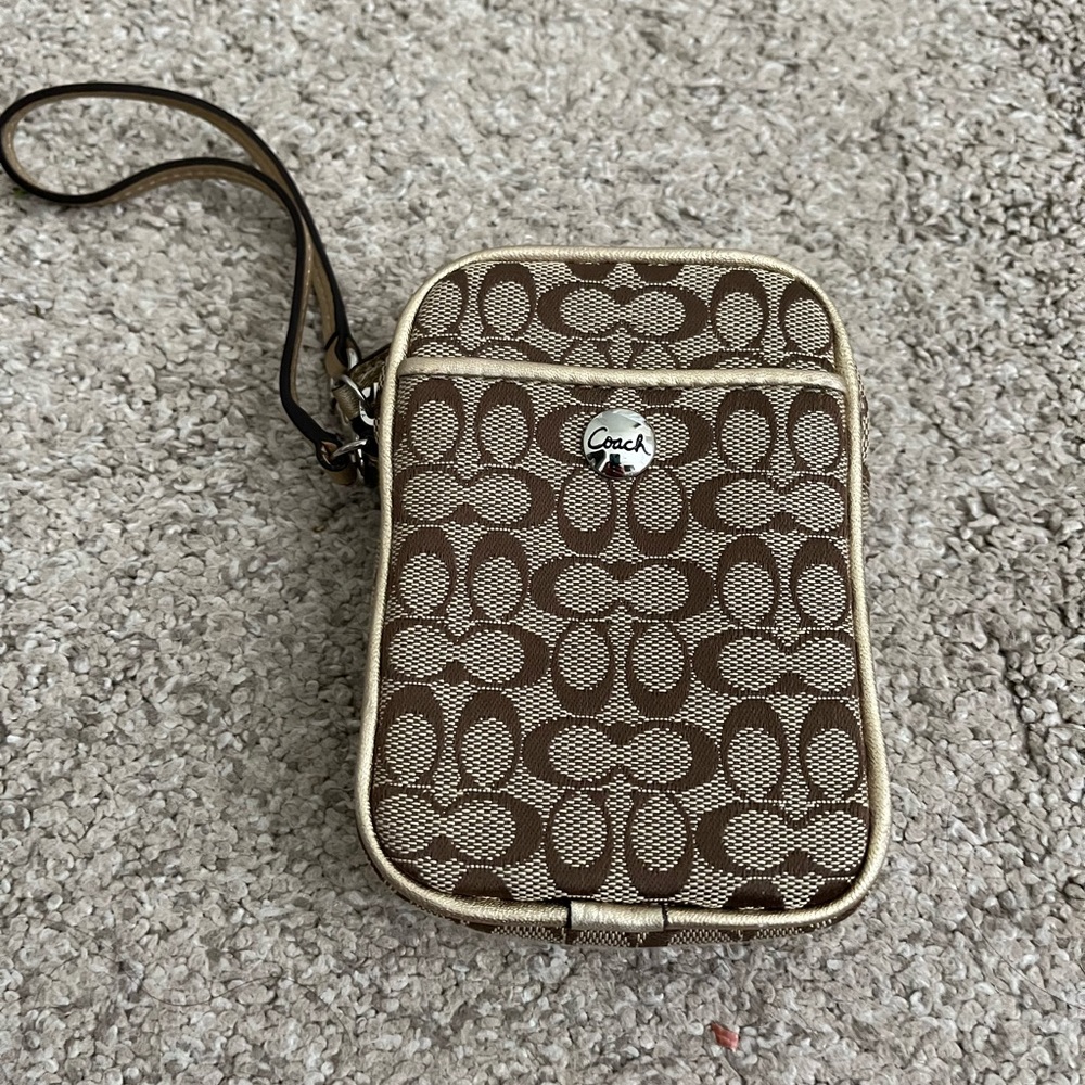 Coach Signature Wristlet